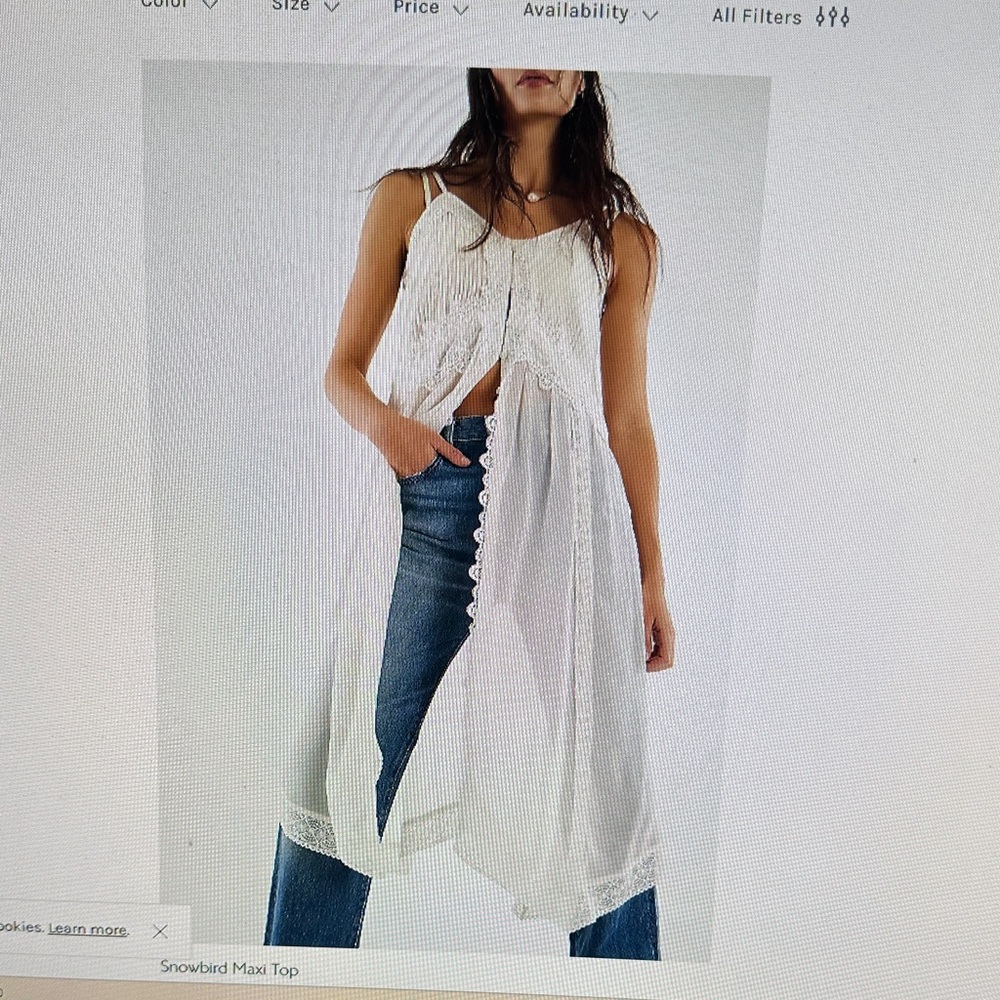 Free People White Maxi Dress